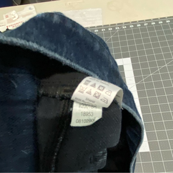 Spanx Dark Wash Skinny Ankle Jeans Large - Picture 6 of 10